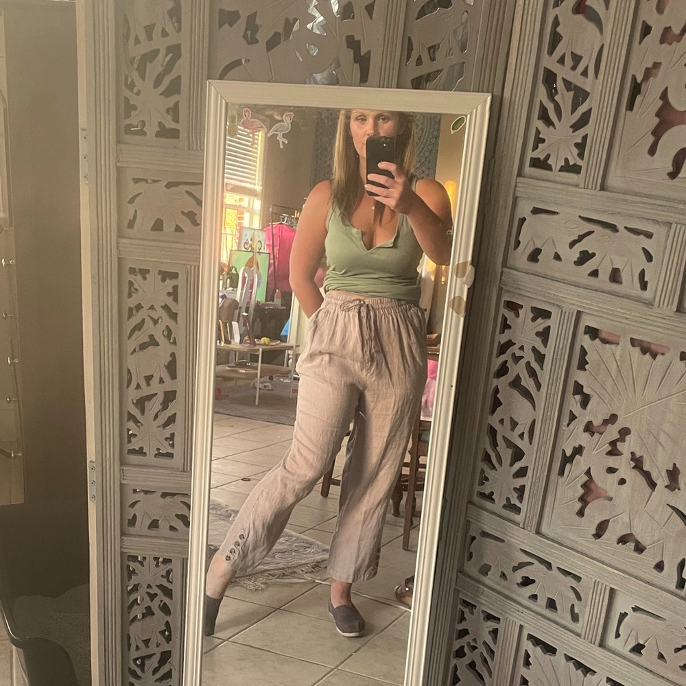 100% linen pants.